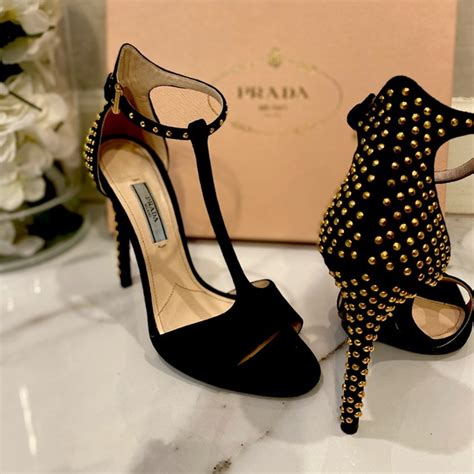 prada suede strappy heels|Prada shoes high heels.